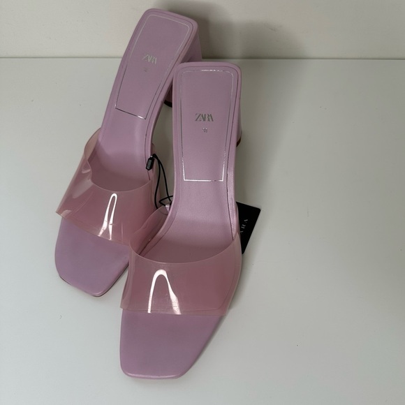 Zara purple heels sandals size 38 - Picture 7 of 12